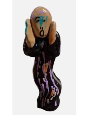 The Scream Sculpture- Play Therapy Miniature - Sandbox Play - Gift
